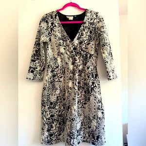 HD in Paris Black A-Line V-Neck Dress from Anthropologie